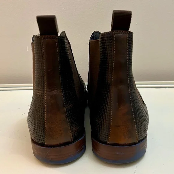 Stacy Adams Men's Rafferty Dressy Pointed Cap Toe Lace Up Brown Leather Sz 10.5 - Picture 6 of 10